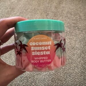 Coconut Sunset Siesta Whipped Body Butter - Pink and Green
